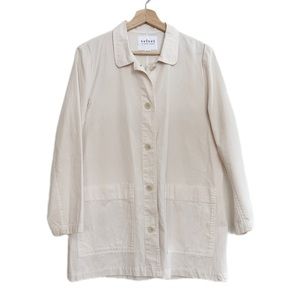 Velvet by Graham & Spencer Lightweight White Cotton Spring Jacket Size Small